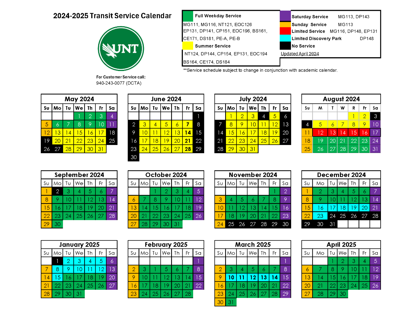 AY 24-25 Calendar