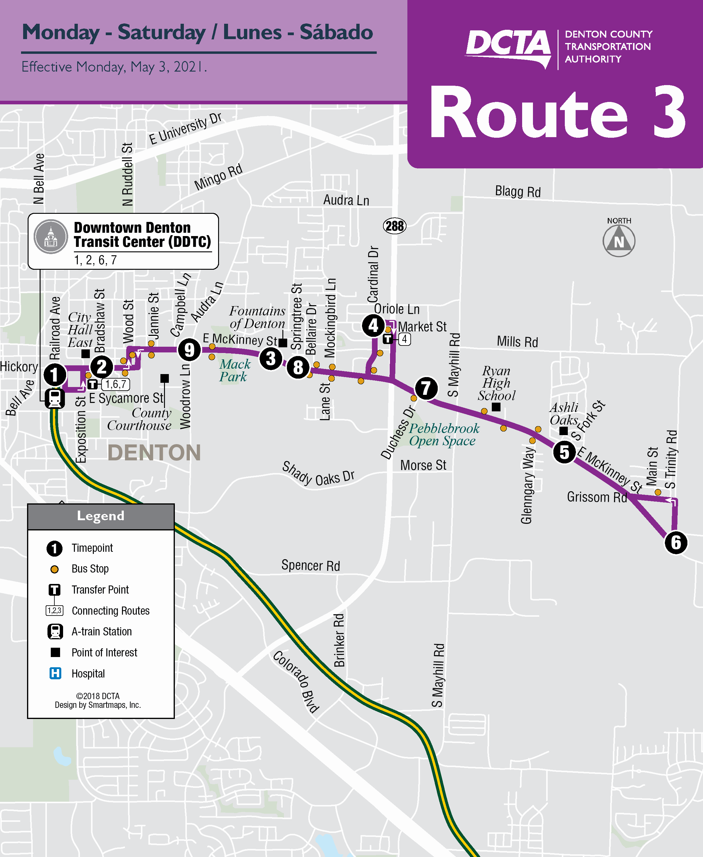 Route 3 Map