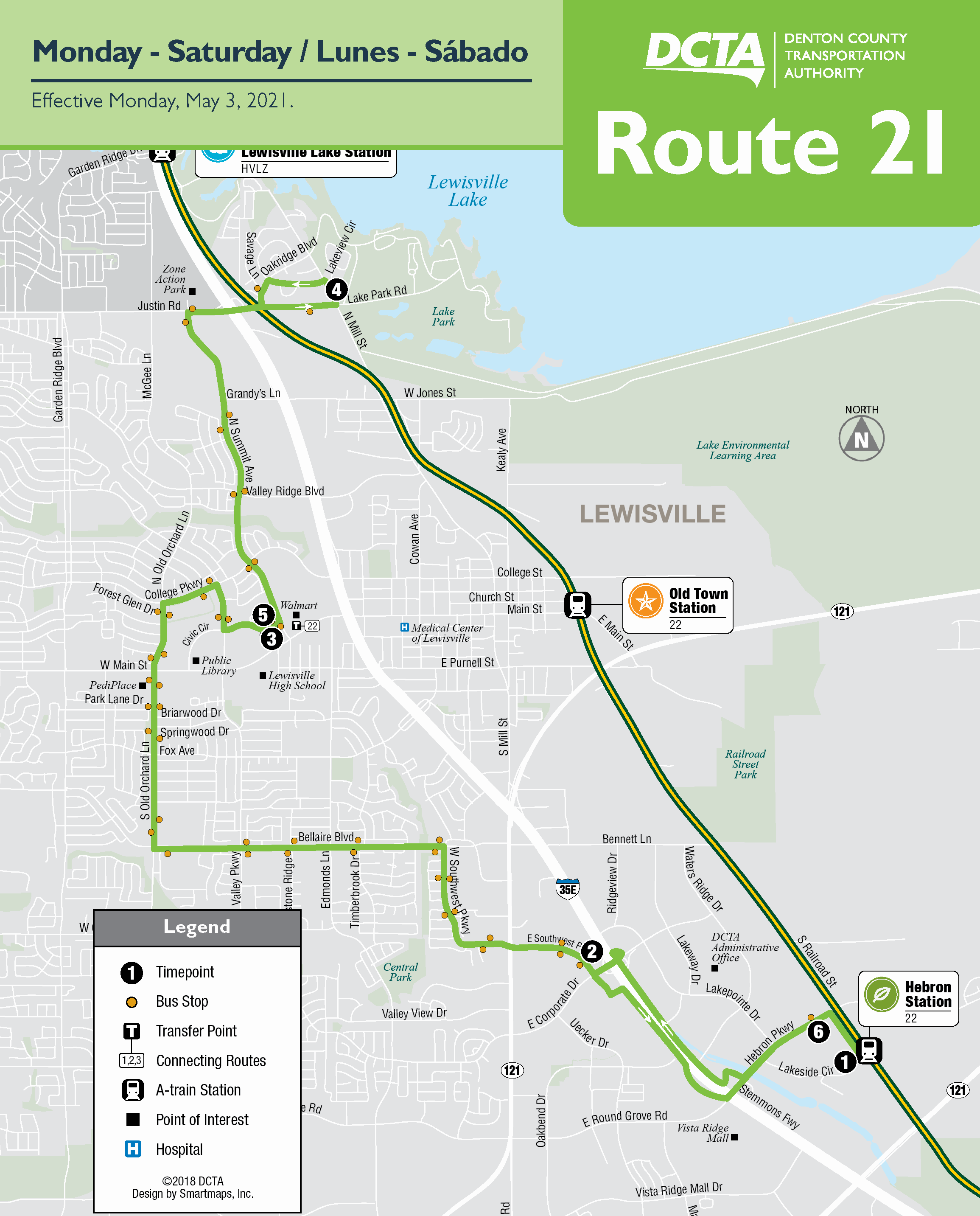 Route 21 Map