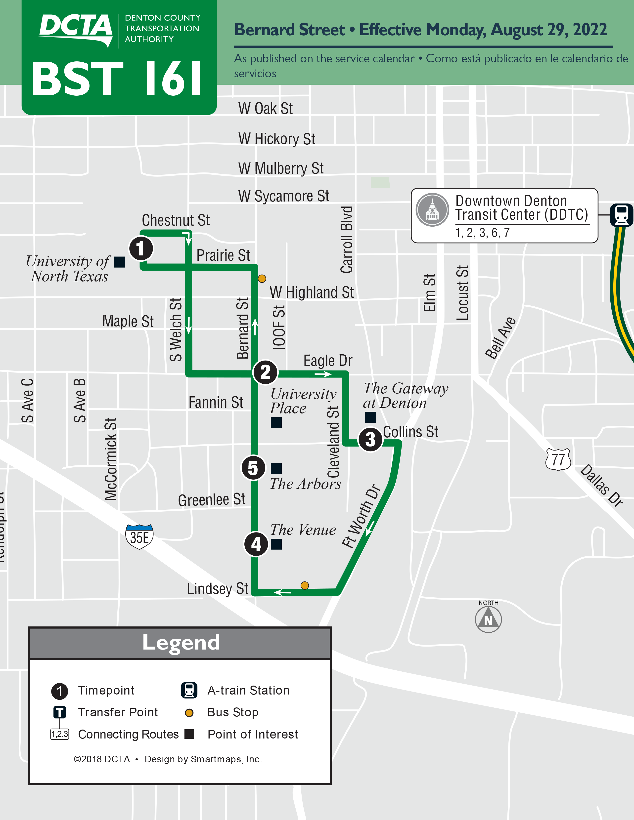 Bernard Street Route 164 Map
