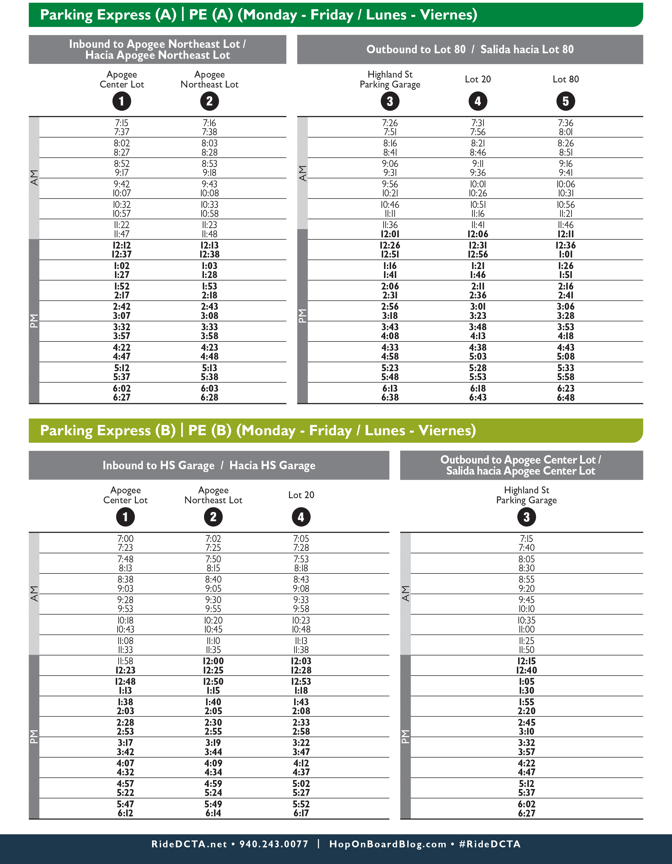 UNT PEAB 1-12-2023 SCHEDULE