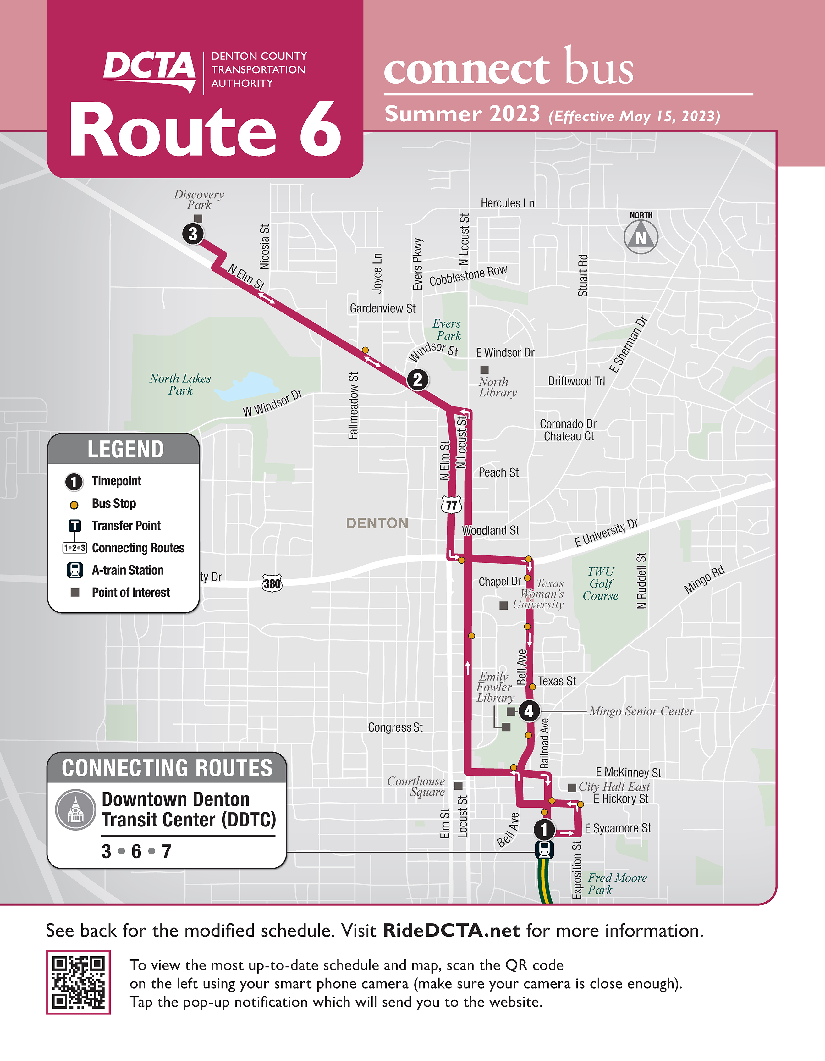 Route 6 Summer Map 2023