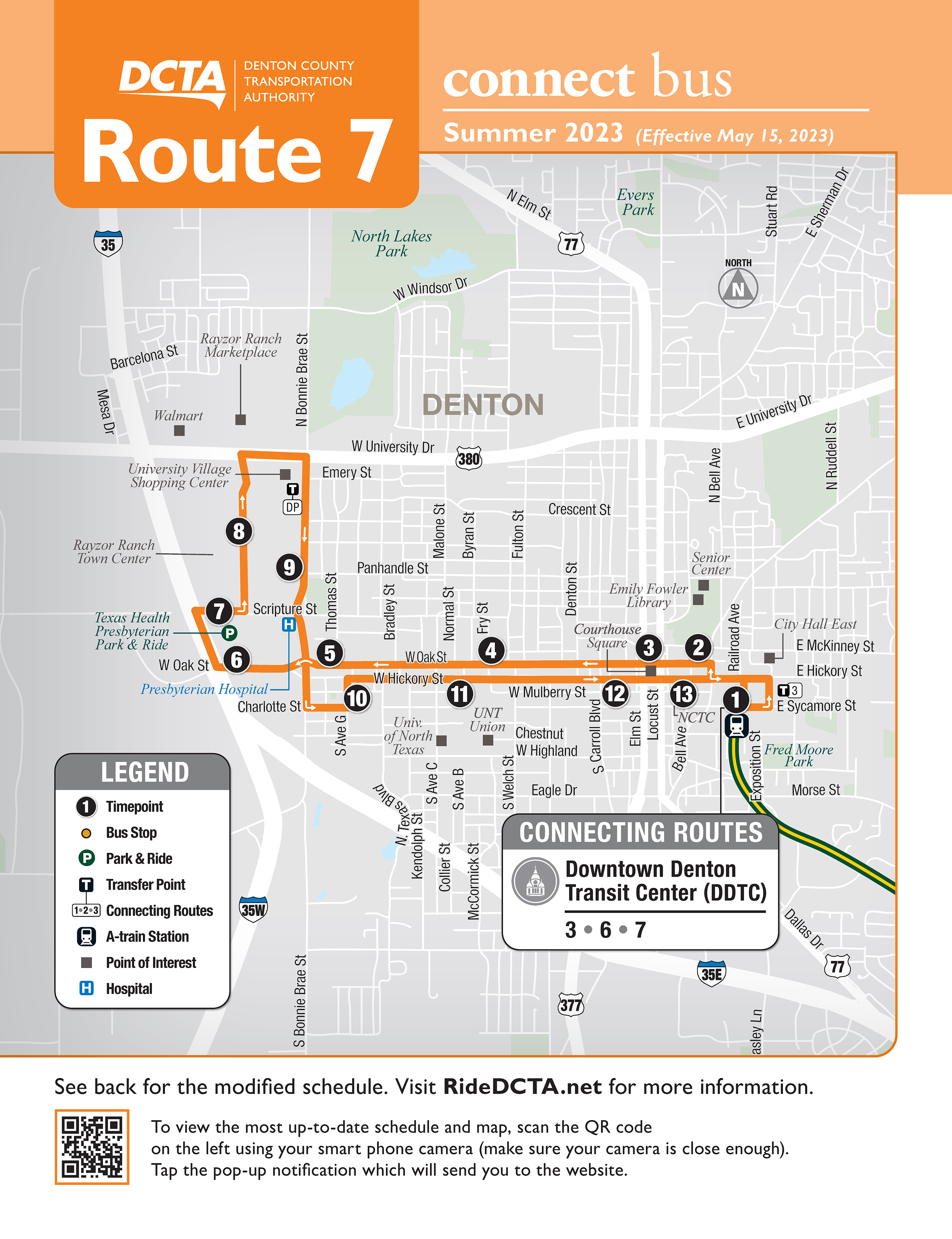 Route 7 Summer Map 2023