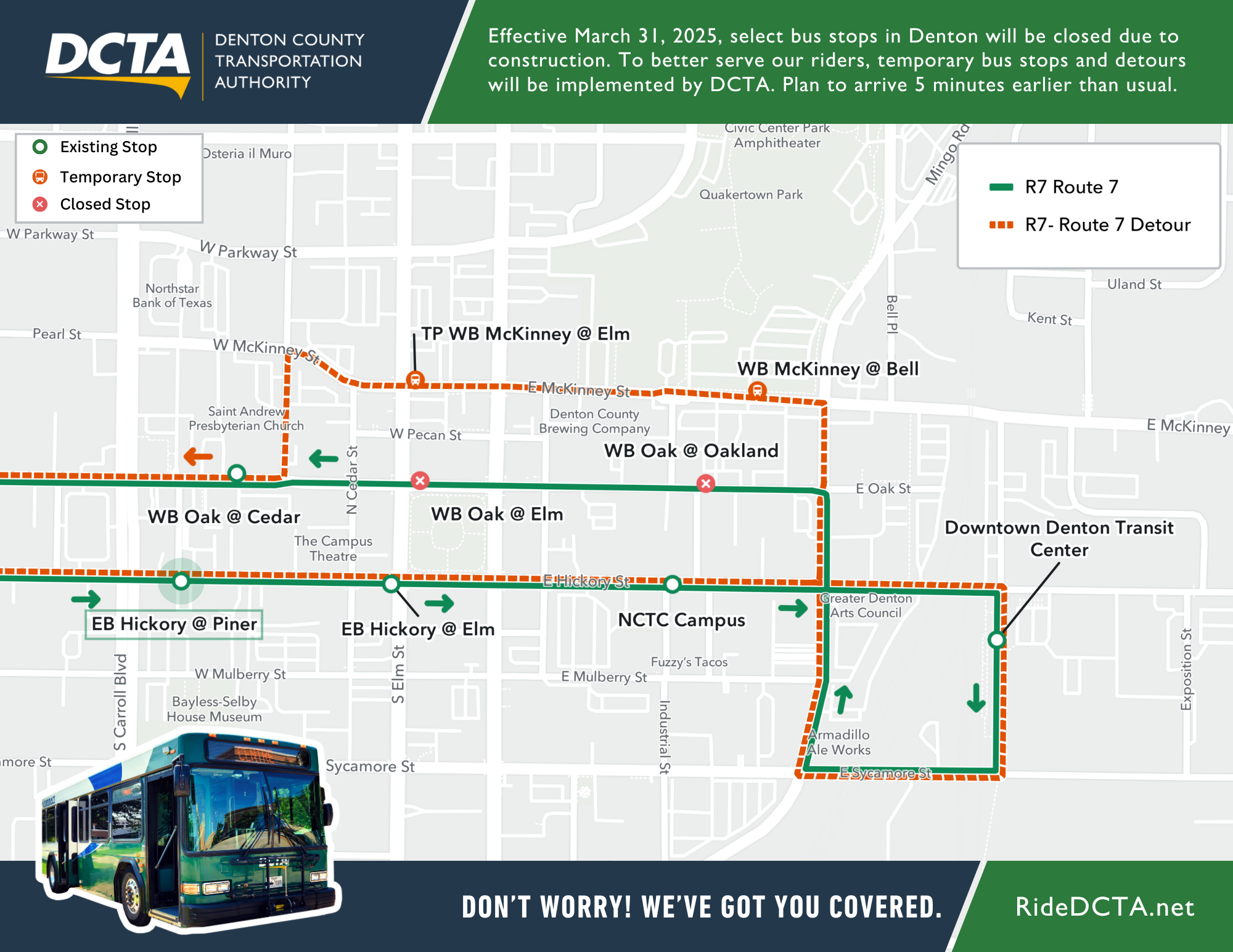 Route 7 Aoril Detour