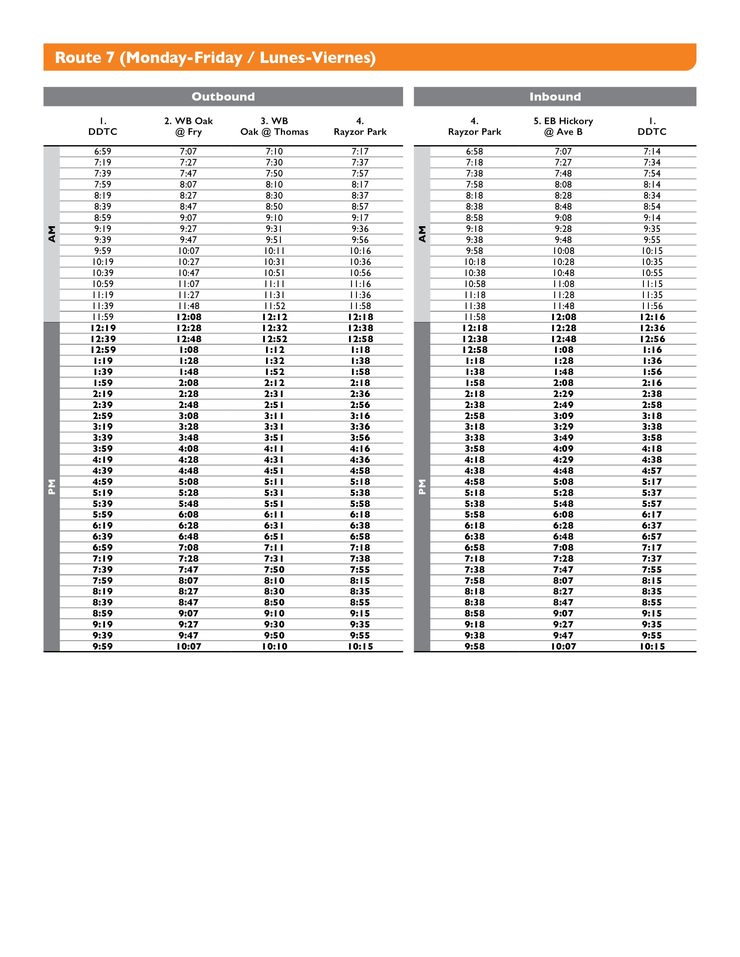 Route-7-Weekday-Schedule