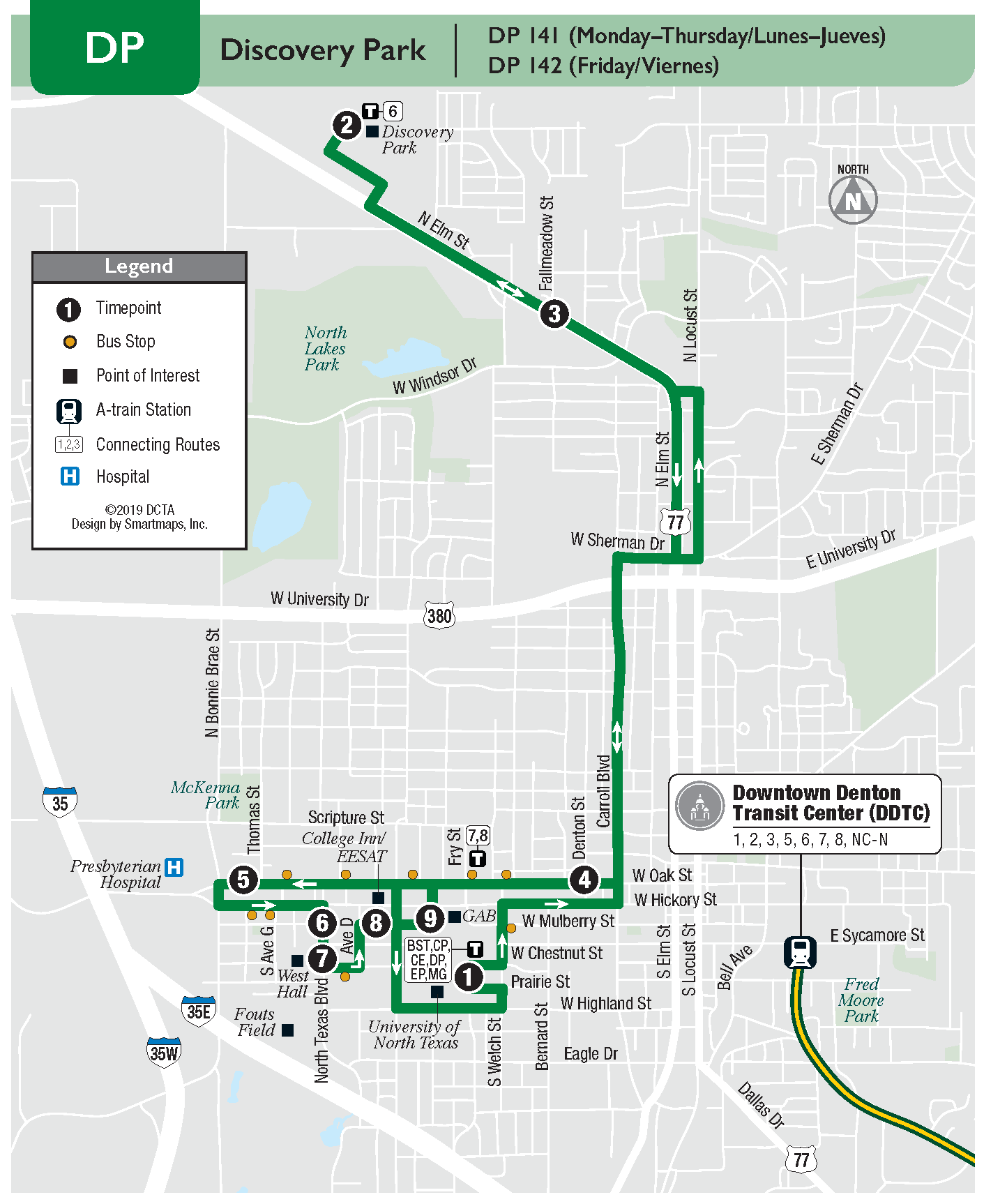 Discovery Park Map Unt