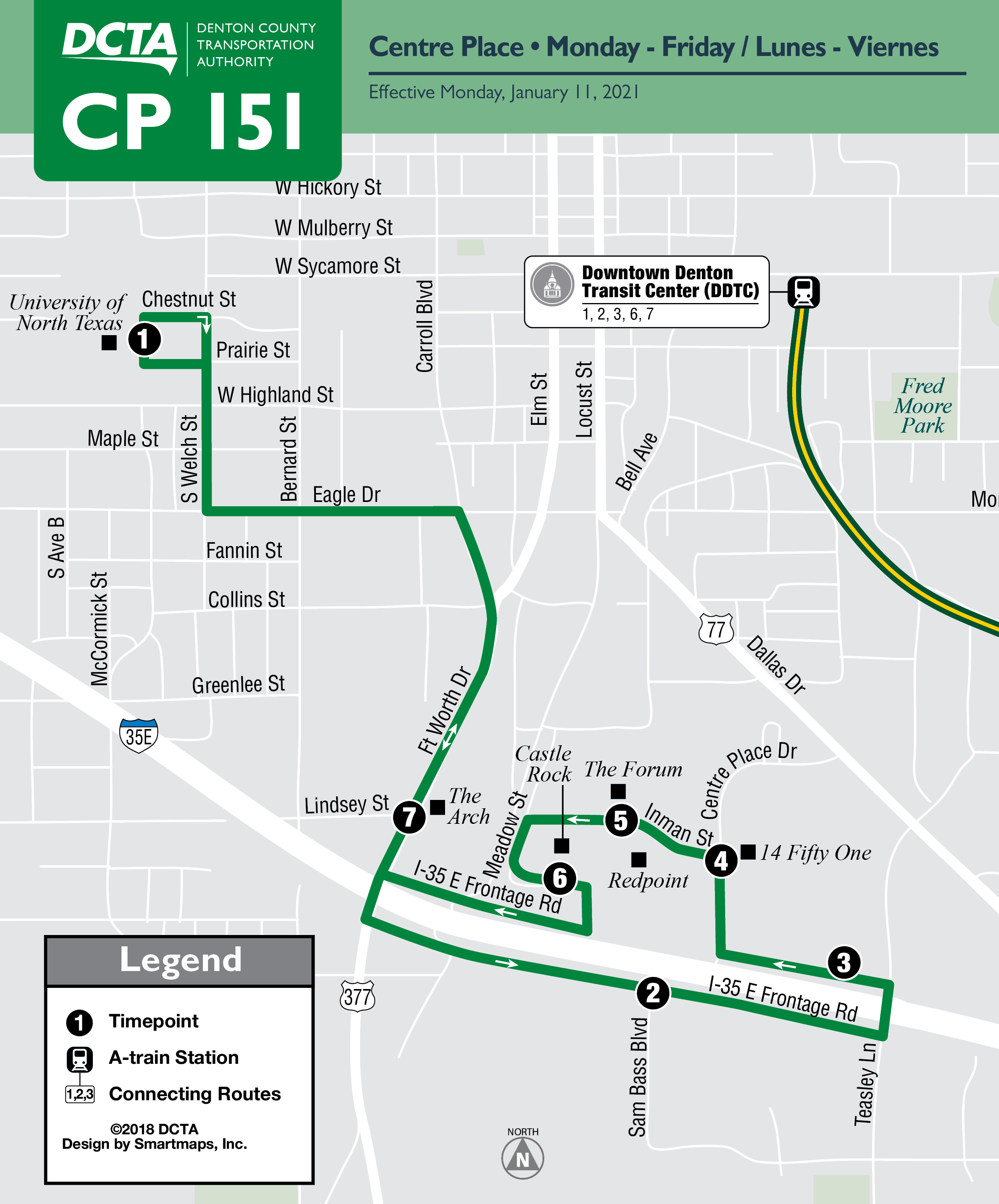 Centre Place Map