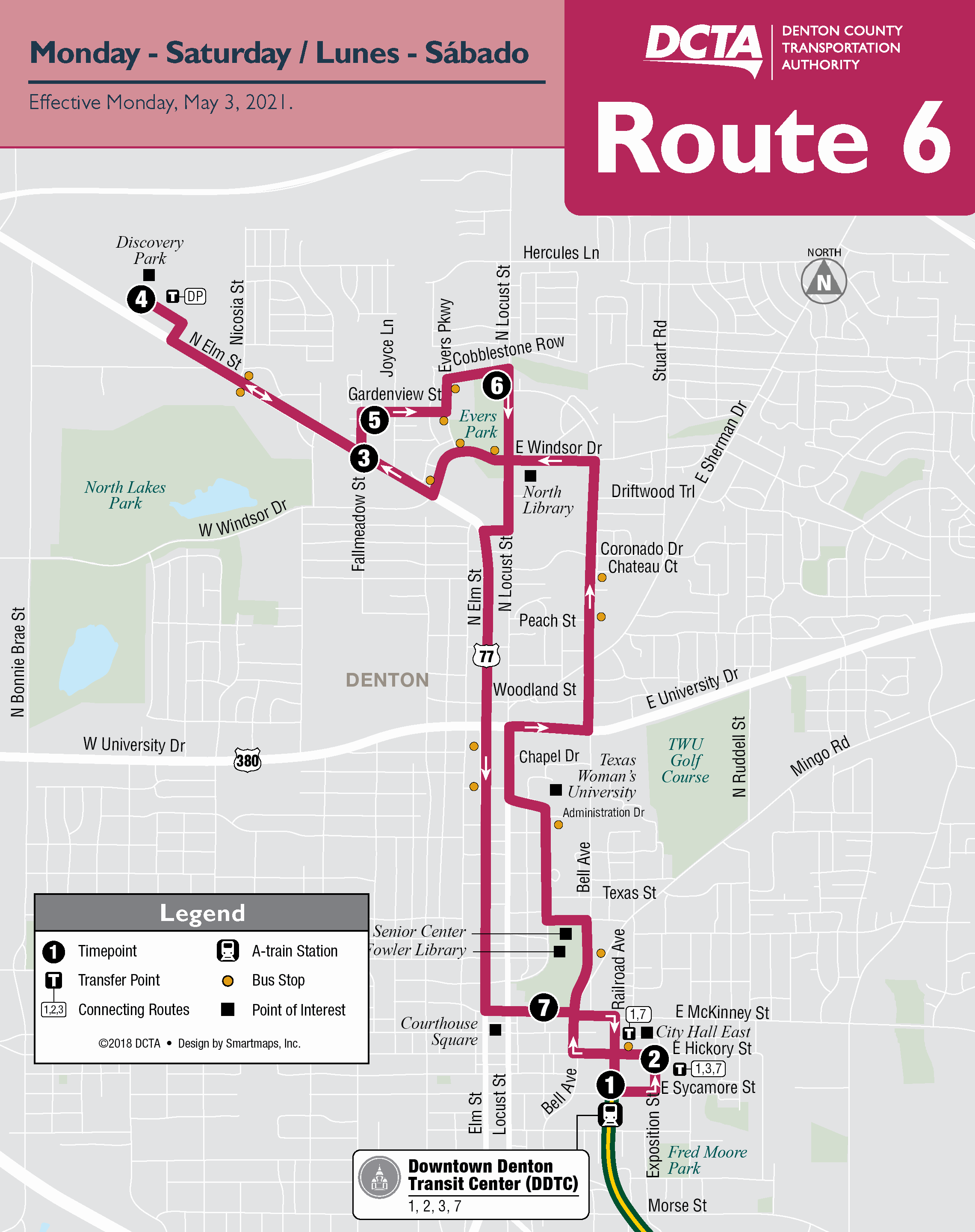 Route 6 Map