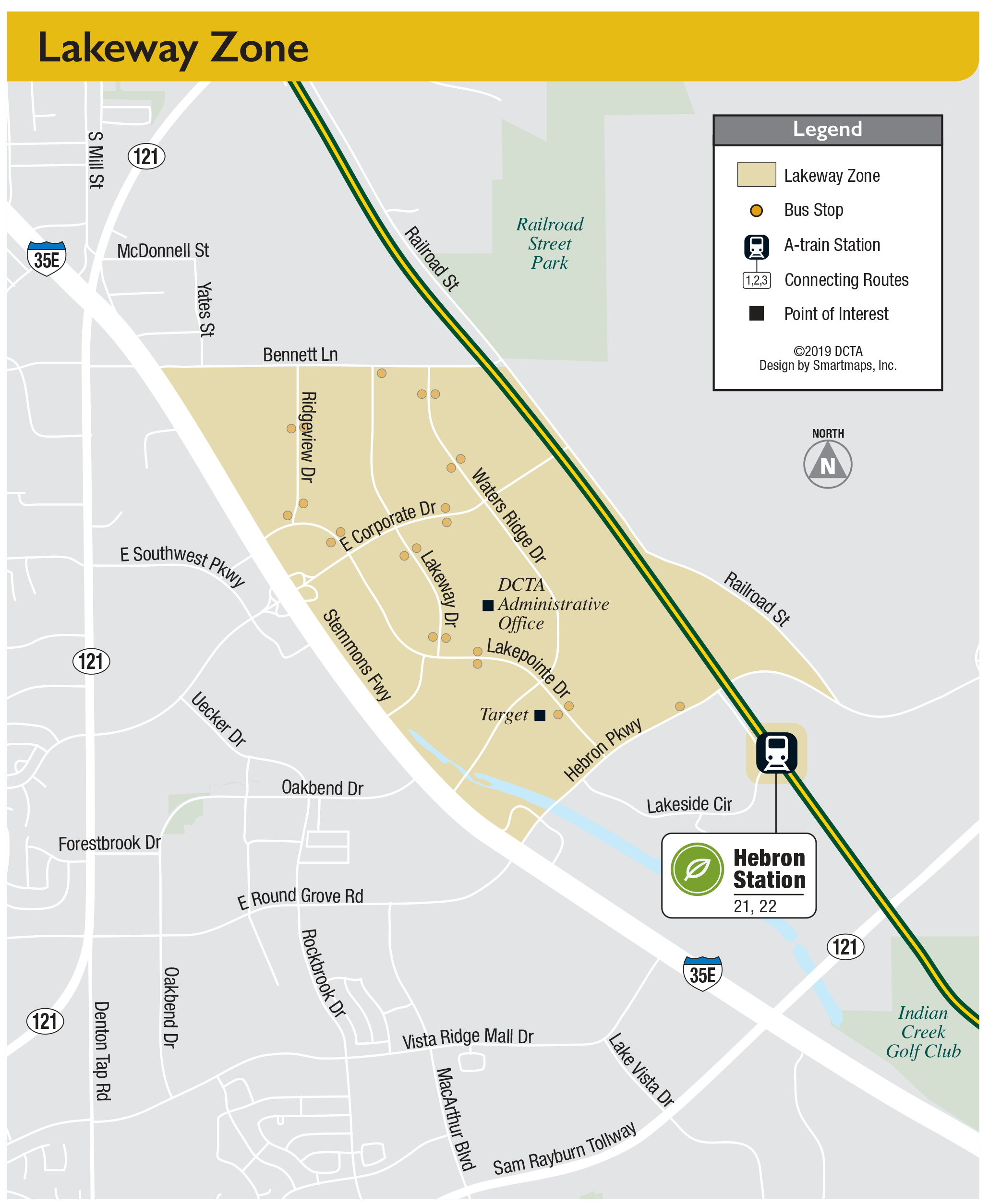 Lewisville Lakeway On-Demand Service Map
