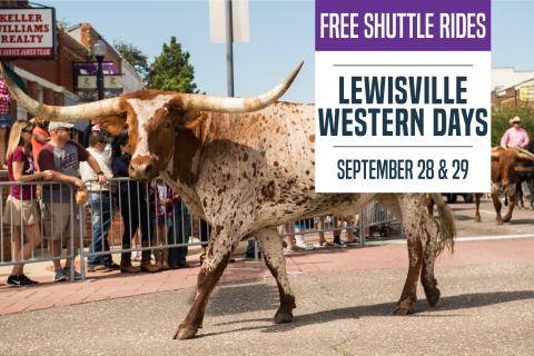 DCTA 2018 Lewisville Western Days Free Shuttle Service