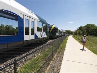 DCTA A-train Rail Trail