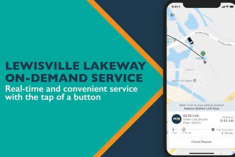 Lewisville Lakeway On Demand Service Launch Graphic