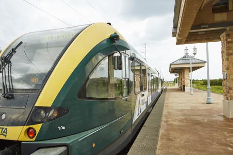 A-train parked at Hebron Station