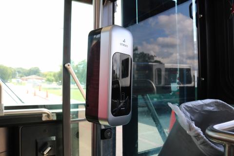 DCTA Bus Hand Sanitizer Stations