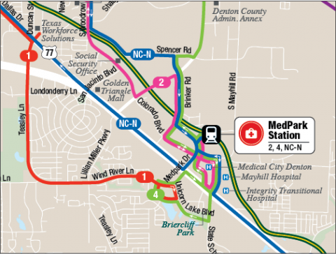 MedPark Station Map
