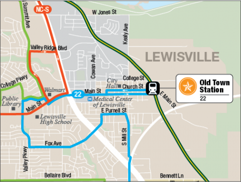 Old Town Station Map