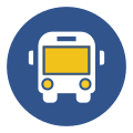 Bus Round Icon