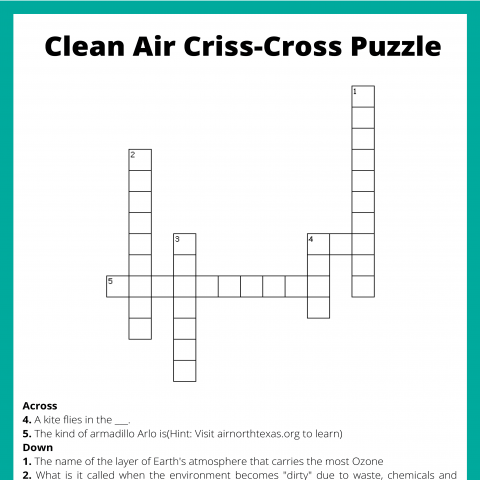 Clean Air Criss-Cross Puzzle