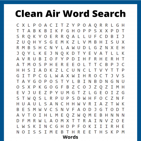 Clean Air Word Search