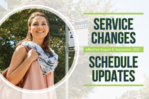 DCTA August and September 2021 Service Changes