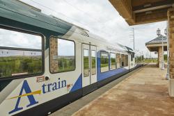 A-train at Hebron Station