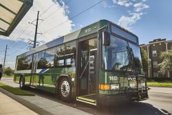 Bus at Denton Stop