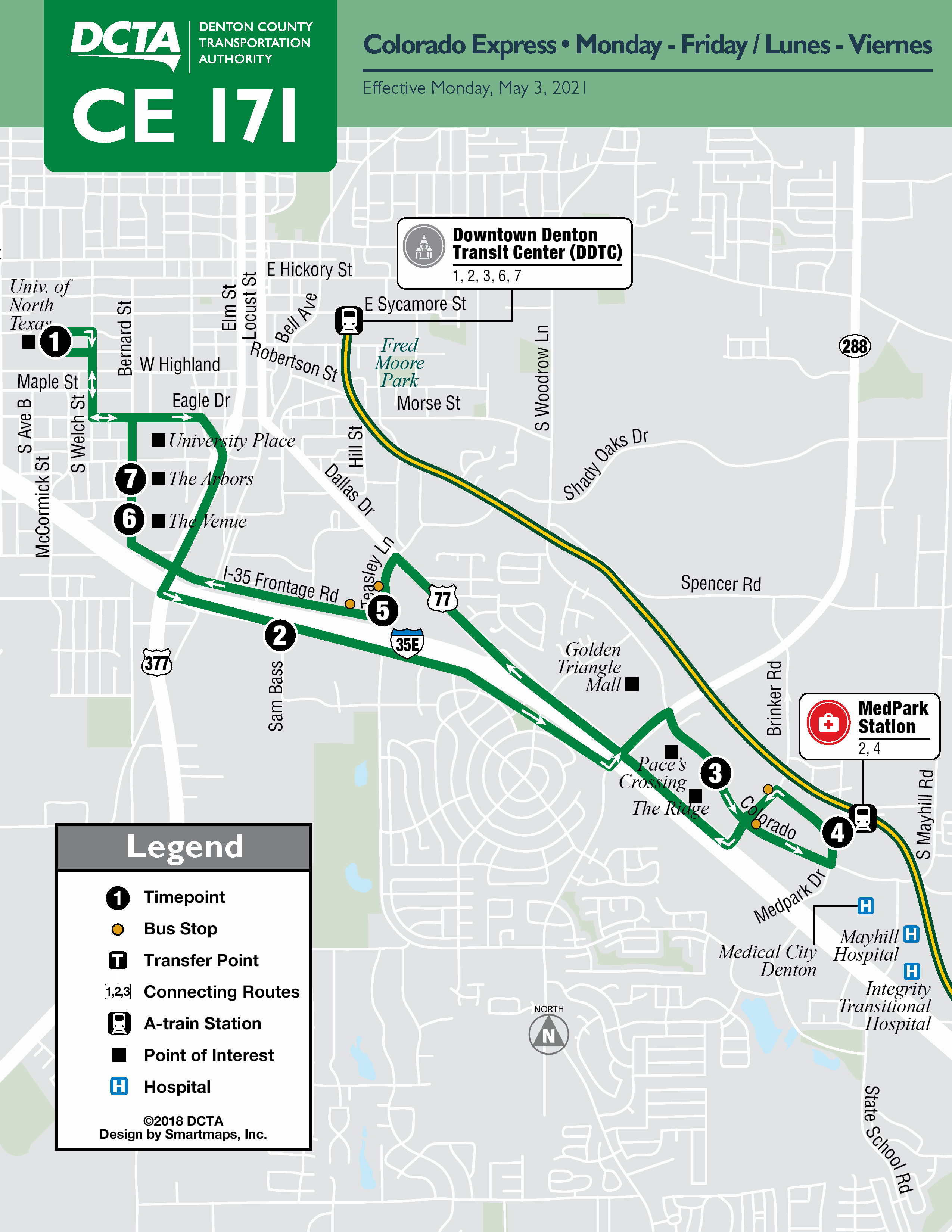UNT CE - Map