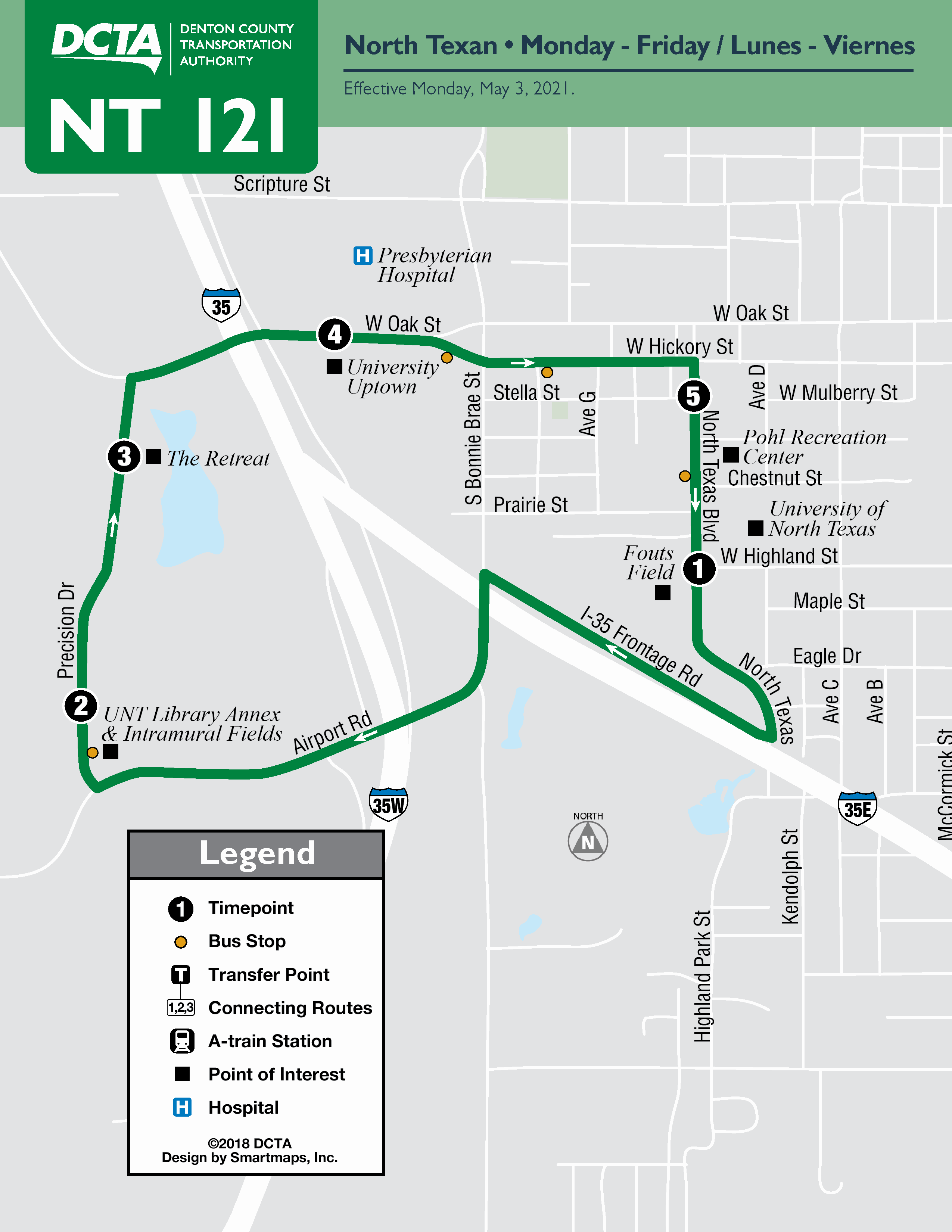 UNT NT - Map