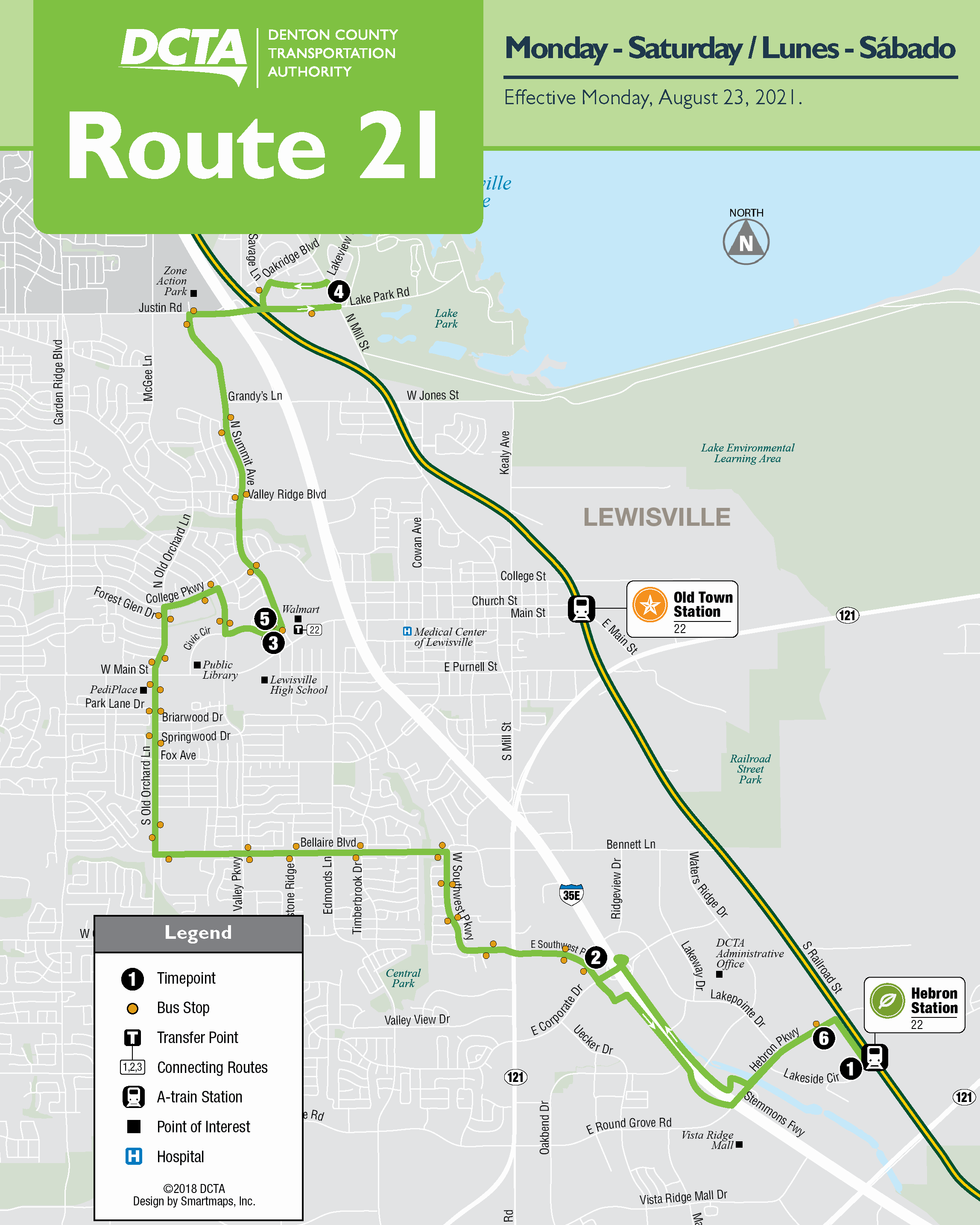 Route 21 Map