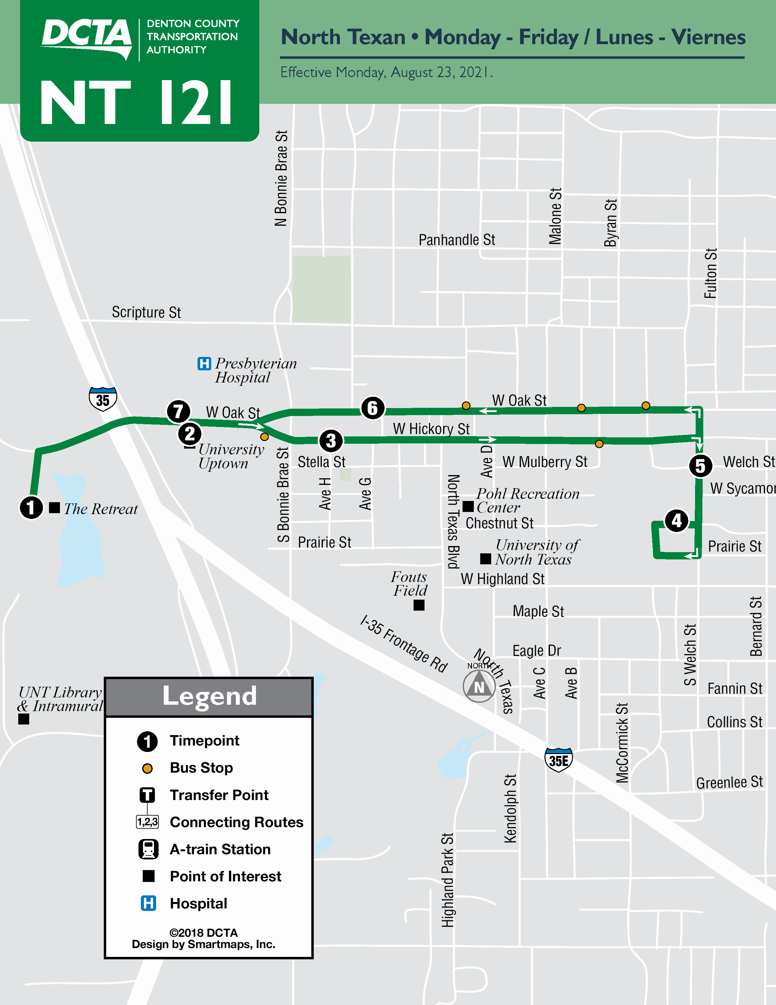 UNT NT - Map
