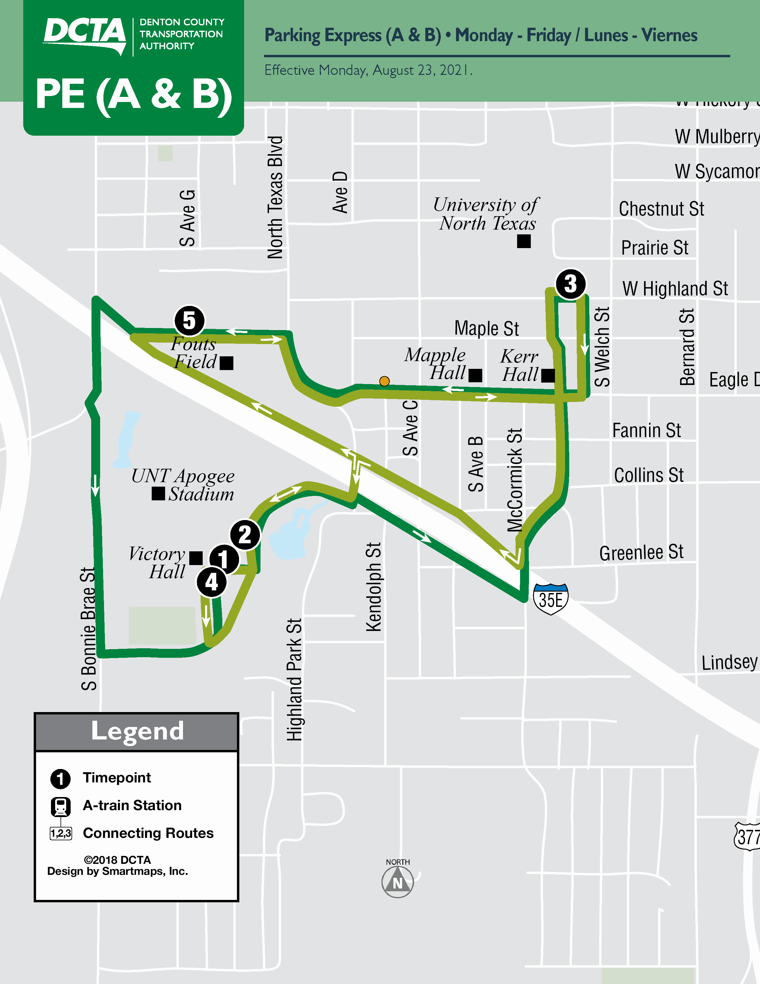 UNT PE - Map