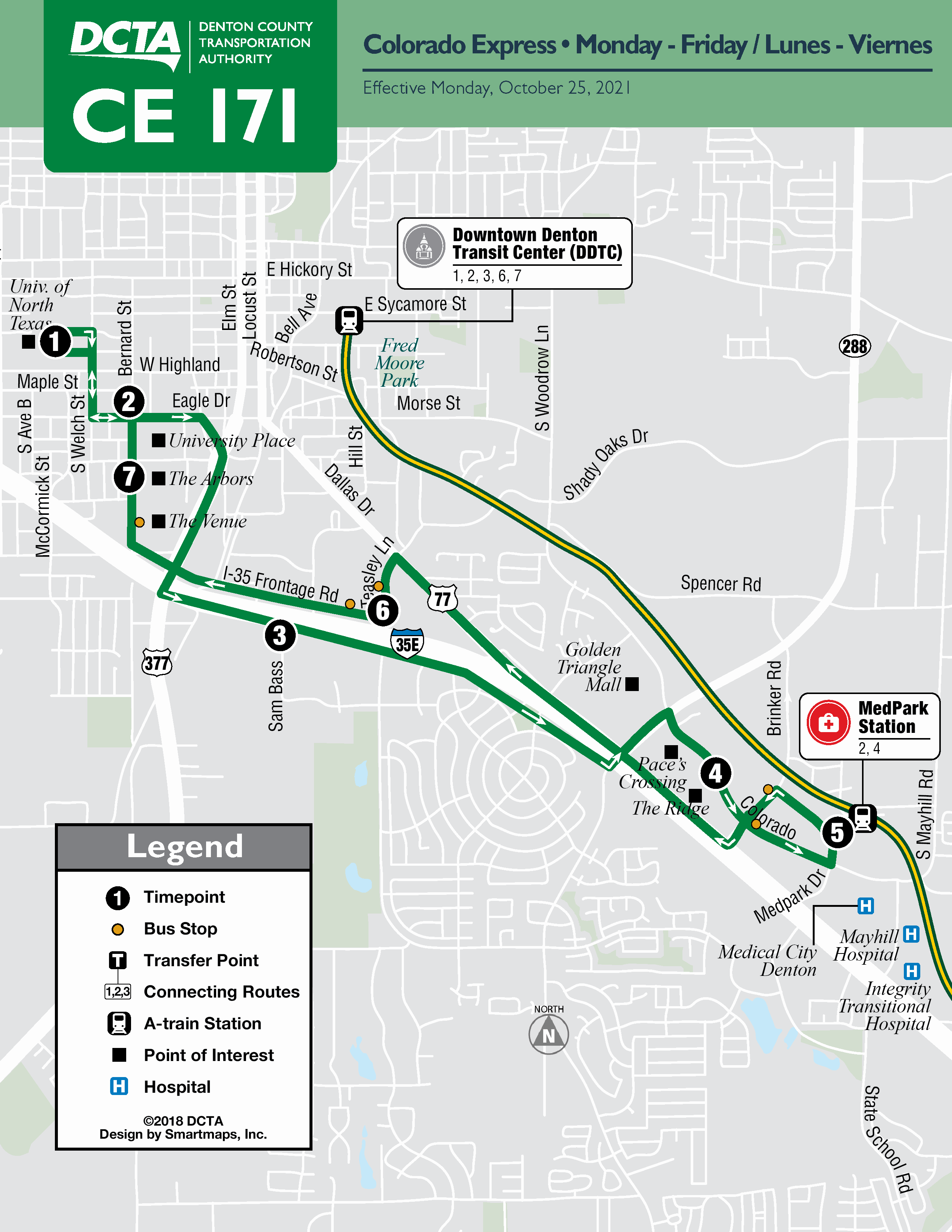 UNT CE - Map