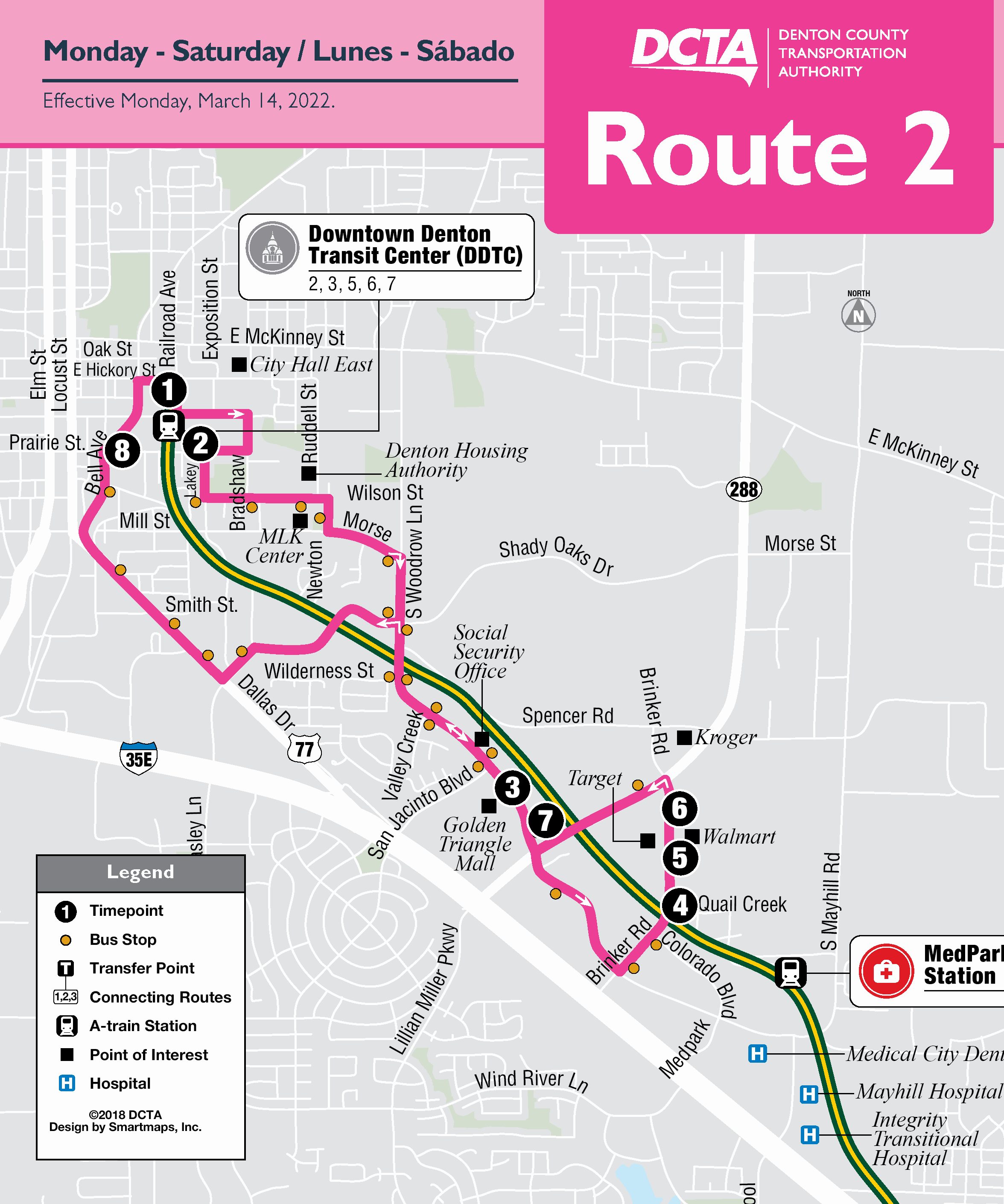 Denton Route 2-3.14.2022 - Map