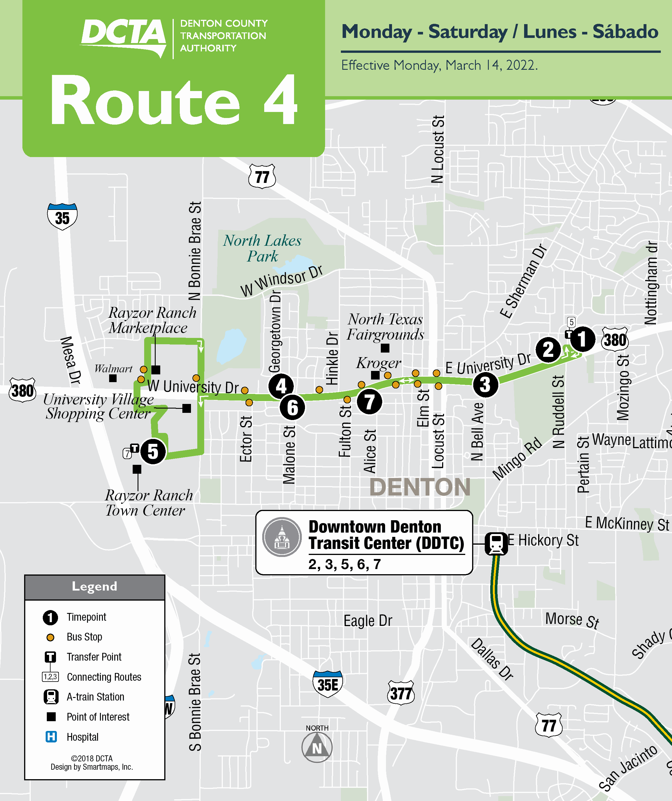 Denton Route 4-3.14.2022 - Map